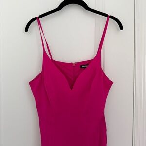 Express Fuchsia Spaghetti Strap Dress
